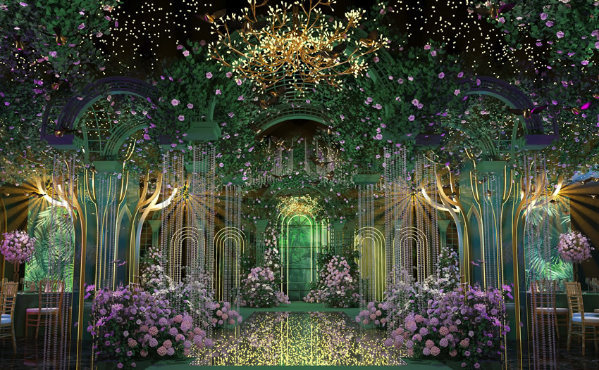 佛坪奇妙森林婚礼堂效果展示